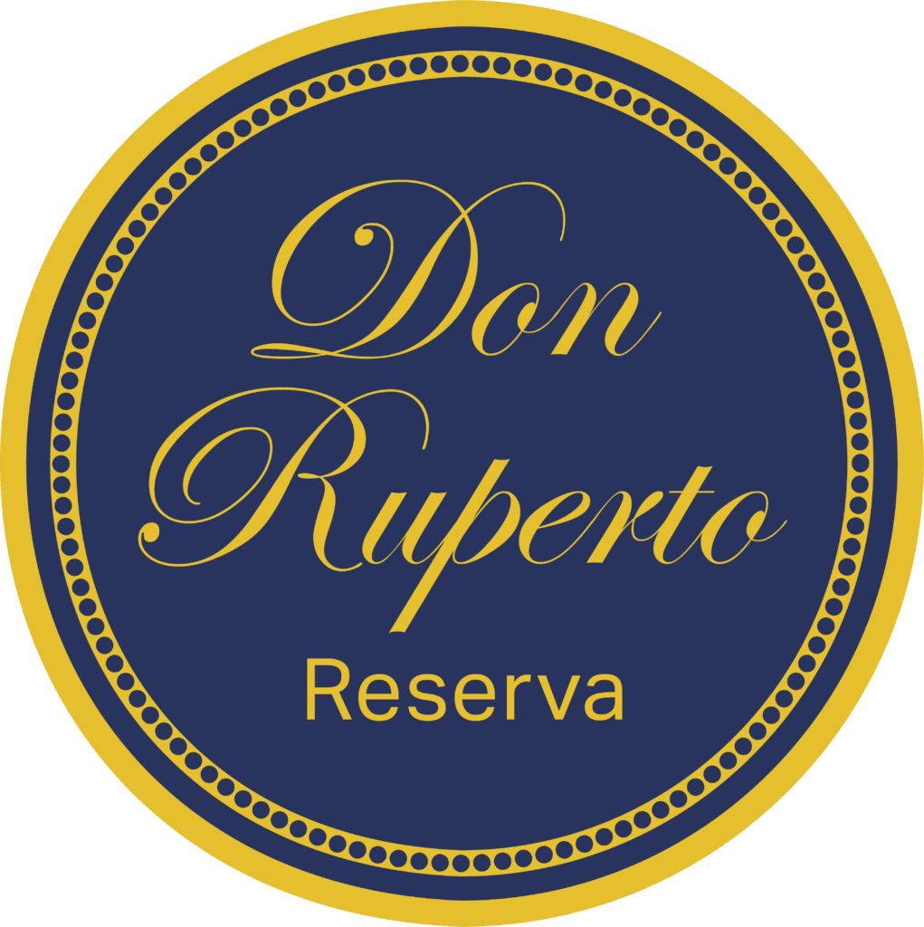 A blue and yellow circle with the words " don ruperto reserva ".